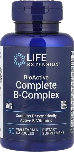 Life Extension, BioActive Complete B-Complex, 60 Vegetarian Capsules